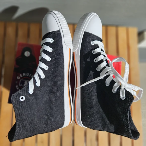 FOCO San Francisco Giants Big Logo High Top Canvas Shoes Black Mens 10 NWOT - Picture 7 of 12